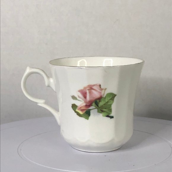 Springfield Bone China Teacup and Saucer - Picture 3 of 9